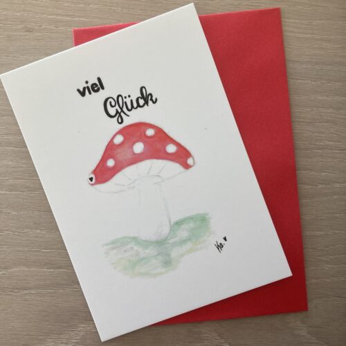 Karte *viel Glück*
