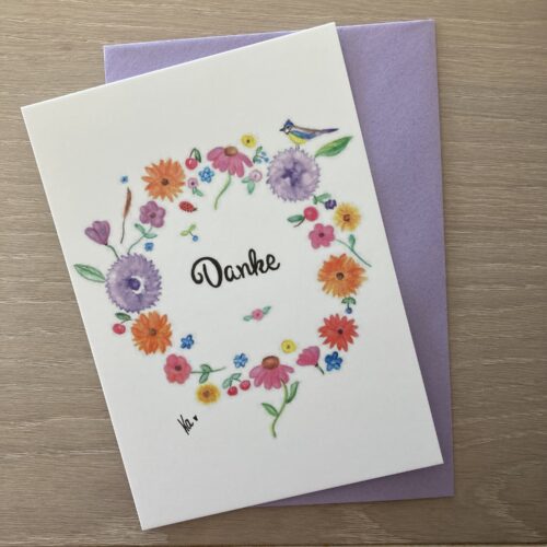 Karte *Danke*