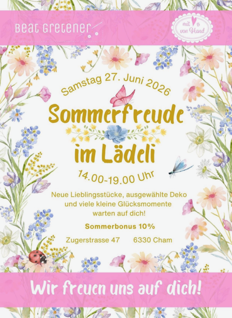 Sommerfreude im Lädeli